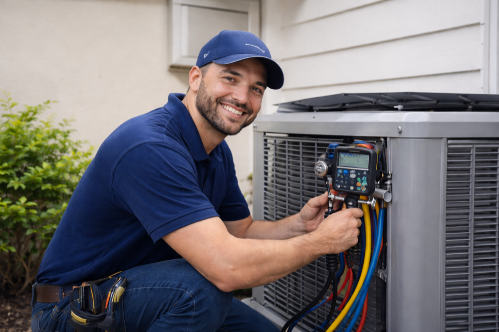Air conditioning service technician